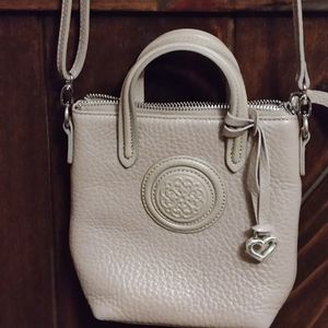 Brighton Ferrara medallion crossbody Beachwood pebbled leather bag.NWOT